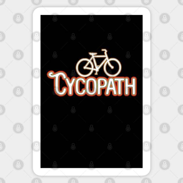 Cycopath   fix bike Sticker by vintagejoa